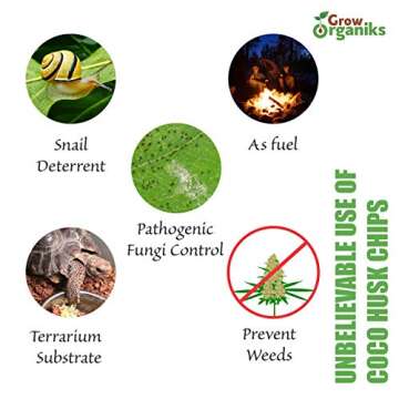 Coconut Husk Chips for Reptiles & Plants - Organic Bedding