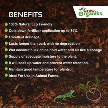 Coconut Husk Chips for Reptiles & Plants - Organic Bedding