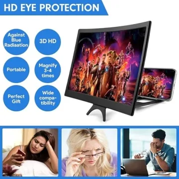 16 Inch 3D Phone Screen Magnifier & Stand