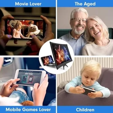 16 Inch 3D Phone Screen Magnifier & Stand