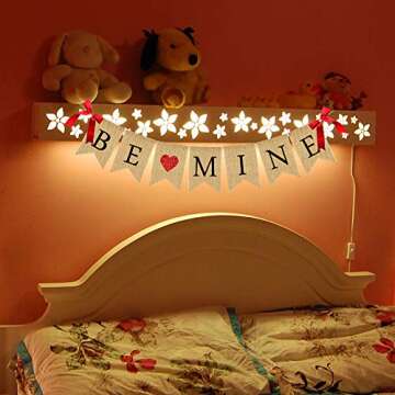 BE Mine Burlap Banner | Valentine's Day Decorations | Valentine's Day Banner | Be Mine Bunting Garland | Valentines Decor | Valentines Photo Props