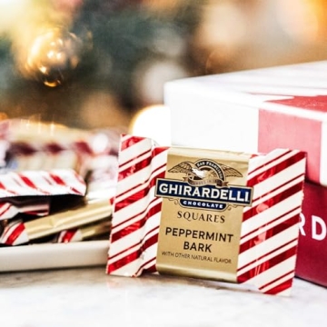 Ghirardelli Peppermint Bark Squares - Perfect Holiday Treats