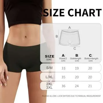 Allxwek Underwear Women Seamless Boxer Shorts Ladies Microfiber Boyshorts Panties 6 Pack 3908 BL S/M 6
