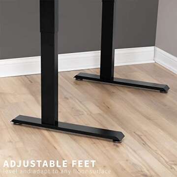 VIVO Manual Height Adjustable 47 x 47 inch Corner Stand Up Desk, 3-Piece Table Top, Simple Hand Crank, Complete Standing Workstation, Black, DESK-M2LCB