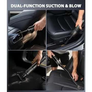 Cordless Handheld 4-in-1 Car Vacuum Cleaner Portable