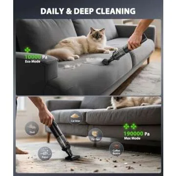 Cordless Handheld 4-in-1 Car Vacuum Cleaner Portable