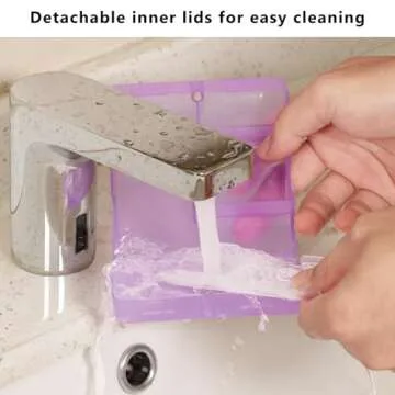 FYY Daily Pill Organizer - 7 Compartments Travel Case