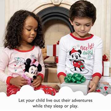 Cozy Mickey Mouse Pajamas Set for Kids - Christmas Fun!