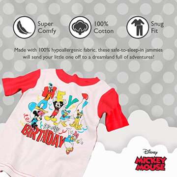 Cozy Disney Mickey Mouse Pajamas for Kids Ages 0-10