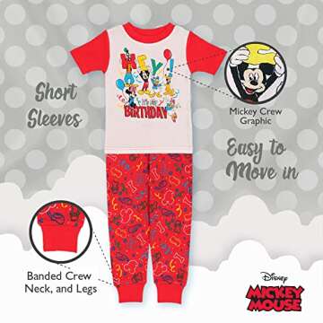 Cozy Disney Mickey Mouse Pajamas for Kids Ages 0-10