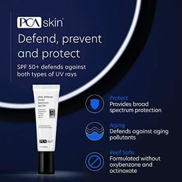 PCA SKIN Daily Defense Broad Spectrum SPF 50+ - Anti Aging Zinc Oxide Face Sunscreen Lotion for UVA/...