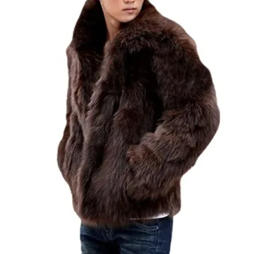 Colf Men's Winter Parka Coat - Luxurious Faux Fur Jacket for Stylish Comfort