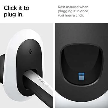 Spigen Bespoke All-in-One Cable Organizer Wall Mount Designed for All Tesla Mobile Charger Cable [Model 3/Y/X/S 2025/2024/2023/2022] - White