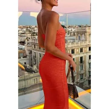 PRETTYGARDEN Strapless Summer Maxi Dress - Vibrant & Stylish
