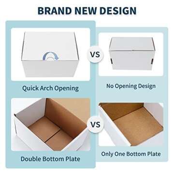 WIFTREY 7x5x4 White Shipping Boxes 25 Pack for Small Business, Small Corrugated Cardboard Boxes for Mailing, Packing, Shipping