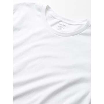 Calvin Klein mens 100% Cotton T-Shirt Packs 3 BLACK - SHORT SLEEVE CREWNECK M