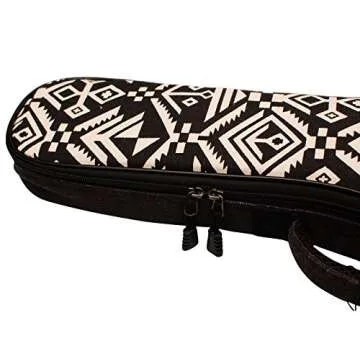 MUSIC FIRST Vintage Aztec Ukulele Case for Concert Ukuleles