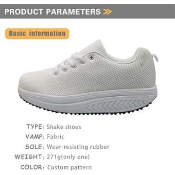 FOR U DESIGNS Fitness Walking Sneakers for Women