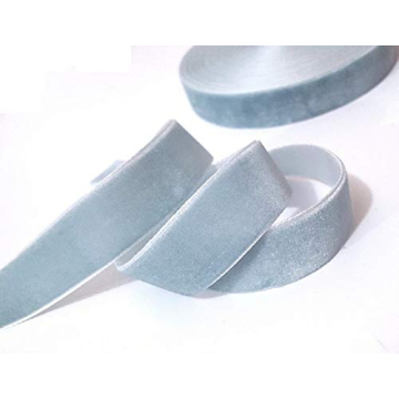 Beyond Trim Soft Velvet Ribbon - Luxurious Crafting Solution in Light Blue, 33 Yards
