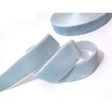 Beyond Trim Soft Velvet Ribbon - Luxurious Crafting Solution in Light Blue, 33 Yards