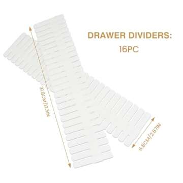 Bofoho Drawer Divider Adjustable Diy Storage Organizer Separator for Tidying Clutter Cutlery Underwe...