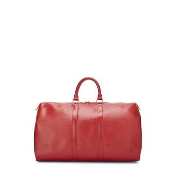 Louis Vuitton, Pre-Loved Red Epi Keepall 45, Red