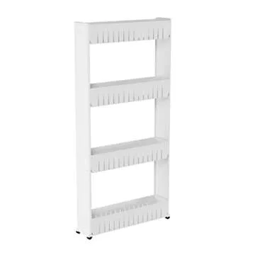 4-Tier Rolling Storage Cart for Home and Office Organization