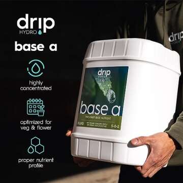 Drip Hydro Base A Gallon - Essential Nutrients for Plants