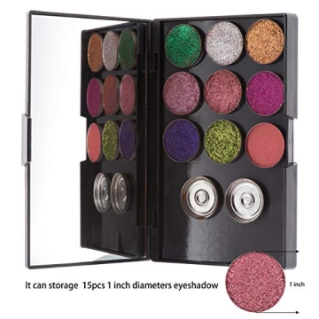 Customizable Magnetic Eyeshadow Palette with Mirror
