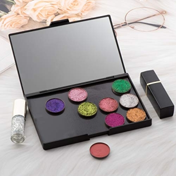 Customizable Magnetic Eyeshadow Palette with Mirror