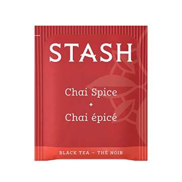 Stash Tea Chai Spice Black Tea, 6 Boxes with 20 Tea Bags Each (120 Tea Bags Total)