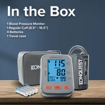 Konquest KBP-2704A Blood Pressure Monitor with Backlit Display