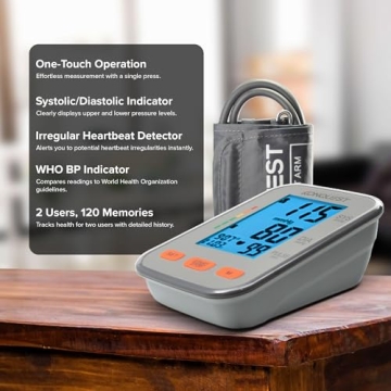 Konquest KBP-2704A Blood Pressure Monitor with Backlit Display