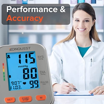 Konquest KBP-2704A Blood Pressure Monitor with Backlit Display