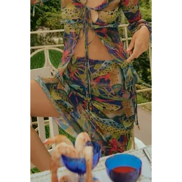 Stylish V Neck Ruffle Dress Summer Party Maxi Dress 2023