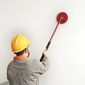 Goldblatt 9 Inch Drywall Sander, with 30pcs Sanding Discs-Hook and Loop 80 x 100/180 Mixed Grit, for Wall Cleaning and Polishing