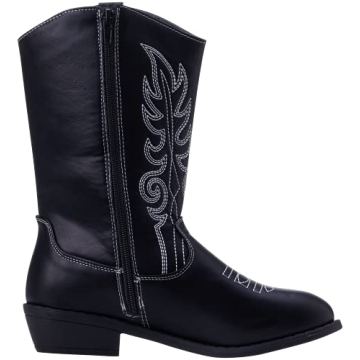 Bebe Girls' Cowboy Boots - Stylish Mid Calf Riding Shoes