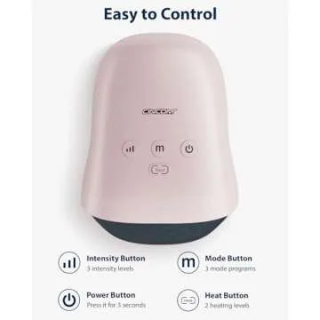 CINCOM Cordless Hand Massager with Heat & Compression