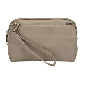 Travelon Anti-Theft Crossbody Clutch Sable Secure Stylish