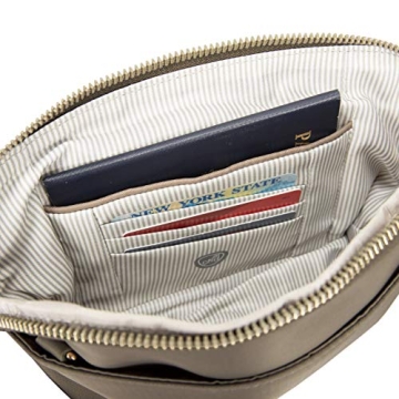 Travelon Anti-Theft Crossbody Clutch Sable Secure Stylish