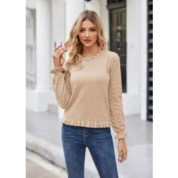 GRACE KARIN Women's Stylish Soft Pullover Sweater