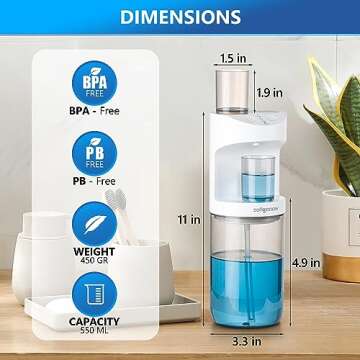 ZOFGENOW Automatic Mouthwash Dispenser for All Ages