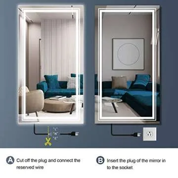 Shop WIHTU LED Full Length Mirror - Illuminated & Stylish
