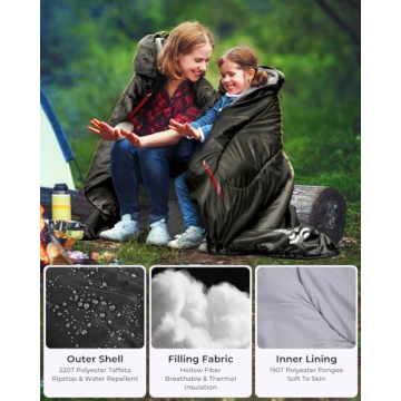 Sportneer Wearable Sleeping Bag for Adults & Kids