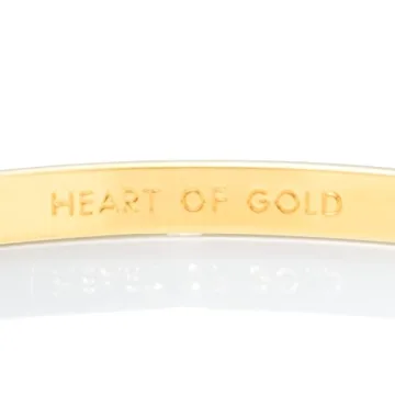 kate spade new york Idiom Collection "Heart of Gold" Bangle Bracelet, 7.75"
