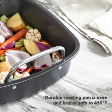 Large Non-Stick Turkey Roasting Pan with Rack