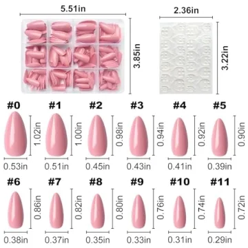 LoveOurHome Almond Press on Nails Kit for Flawless Manicures