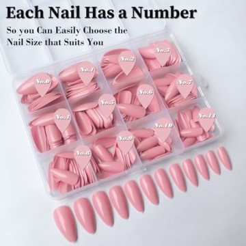 LoveOurHome Almond Press on Nails Kit for Flawless Manicures