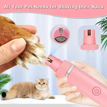 Veeconn Quiet Rechargeable Pet Grooming Clippers & Nail Grinder