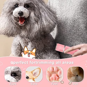 Veeconn Quiet Rechargeable Pet Grooming Clippers & Nail Grinder